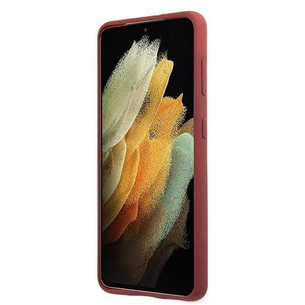 Mercedes Silicone Line Skal Galaxy S21 Plus - Röd