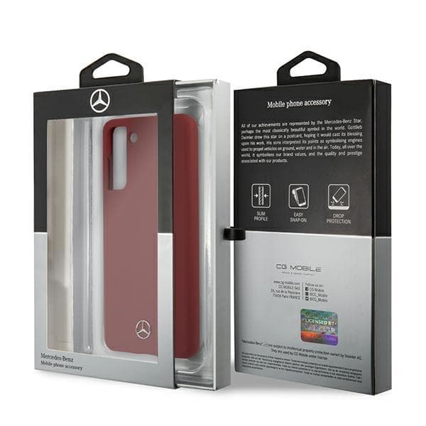 Mercedes Silicone Line Skal Galaxy S21 Plus - Röd