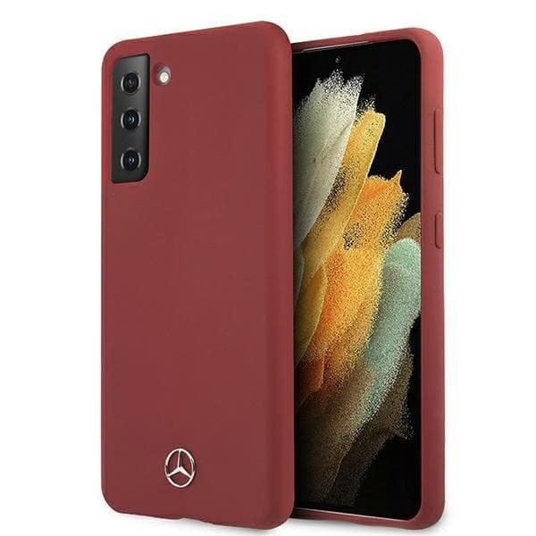Mercedes Silicone Line Skal Galaxy S21 Plus - Röd