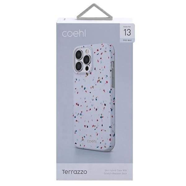 UNIQ Coehl Terrazzo Skal iPhone 13 Pro Max - Vit