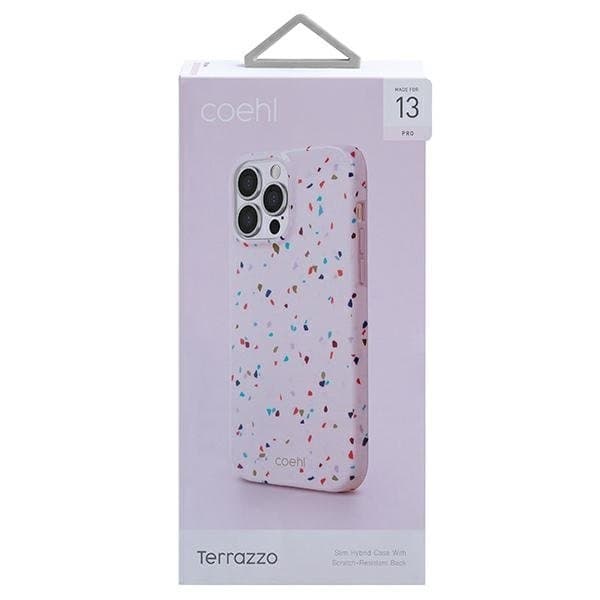 UNIQ Coehl Terrazzo Skal iPhone 13 / 13 Pro - Rosa