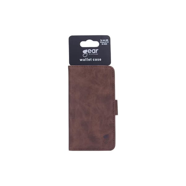 GEAR Mobilfodral Nubuck PU iPhone 6 / 7 / 8 / SE - Brun