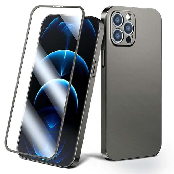 Joyroom 360 Skal Plus Härdat glas iPhone 13 Pro Max - Grå