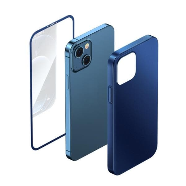 Joyroom 360 Skal Plus Härdat glas iPhone 13 Pro Max - Blå