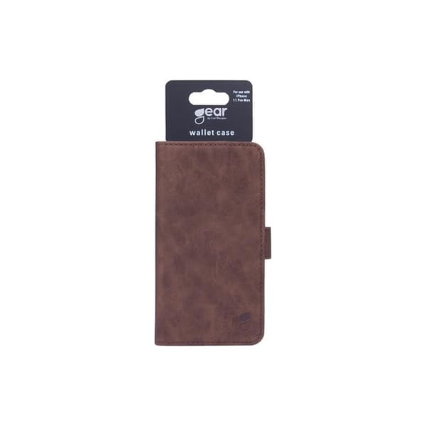GEAR Mobilfodral Nubuck PU iPhone 11 Pro Max - Brun