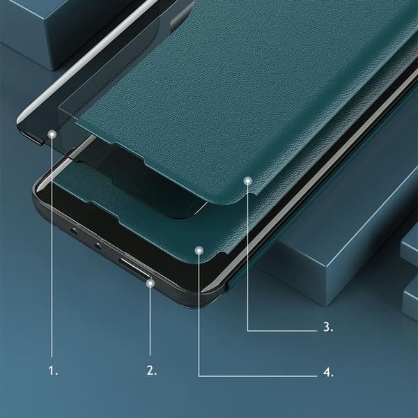 Eco Leather View Fodral Galaxy A22 - Röd