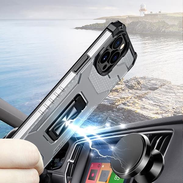 Crystal Ring Skal iPhone 13 Pro Max - Svart