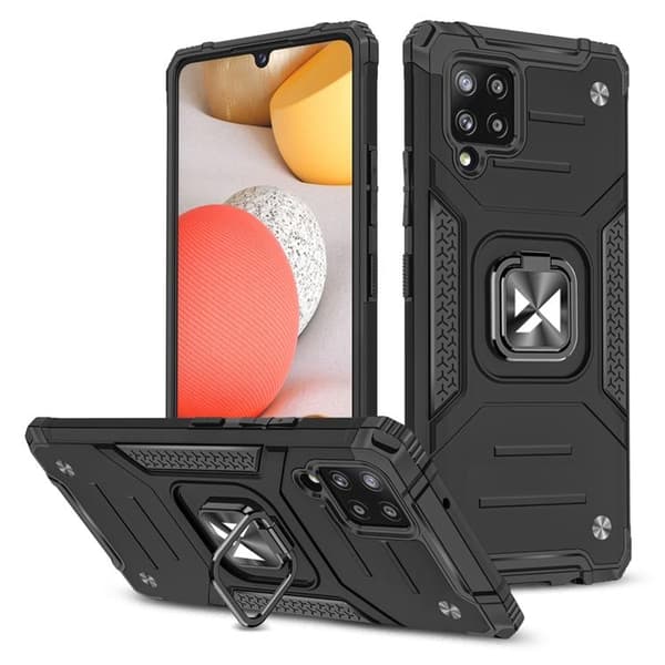Wozinsky Ring Armor Skal Galaxy A42 - Svart