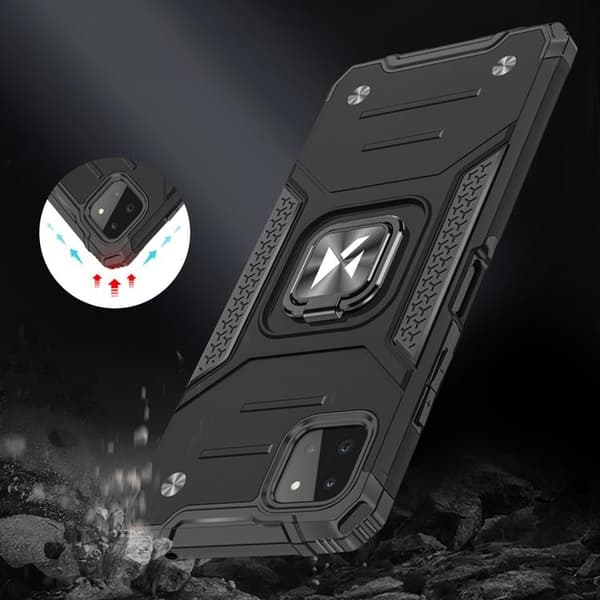 Wozinsky Ring Armor Mobilskal Galaxy A22 - Röd