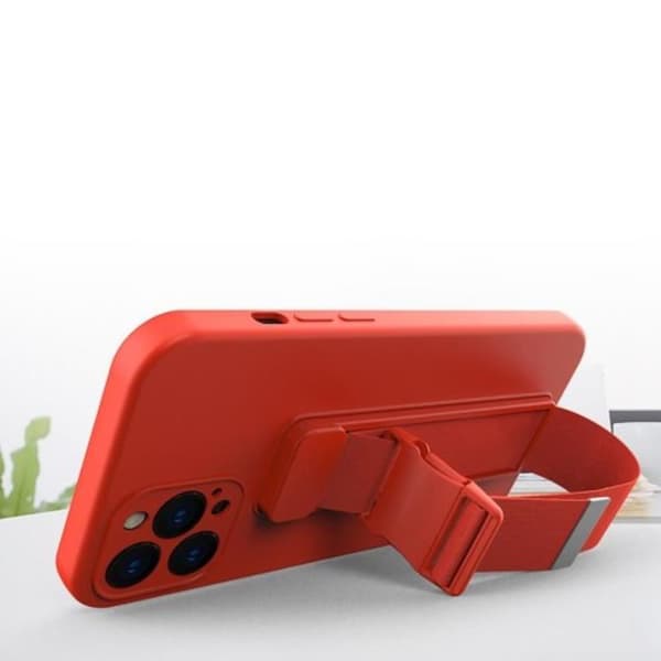 Rope Gel Airbag Skal Med Lanyard iPhone 13 Pro - Gul