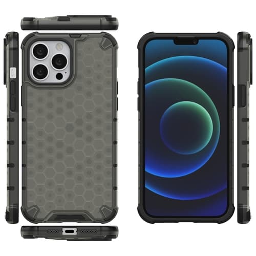 Honeycomb Armor TPU Bumper iPhone 13 Pro Max - Svart