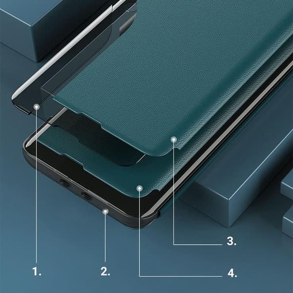 Eco Leather View Fodral Xiaomi Poco F3 - Orange