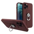 Miniatyrbild 1 av 3: Ring Silicone Finger Grip Skal iPhone 13 Mini - Brun