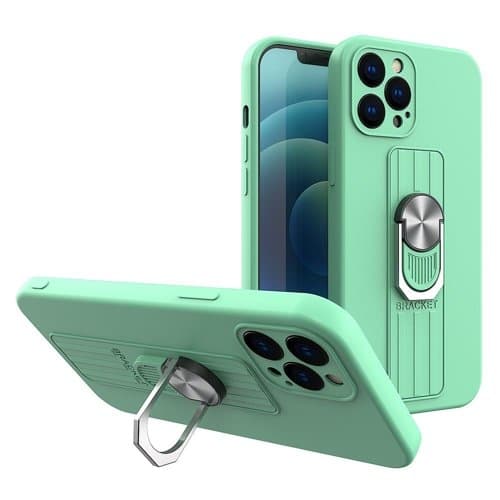 Ring Silicone Finger Grip Skal iPhone 11 Pro - Mynta