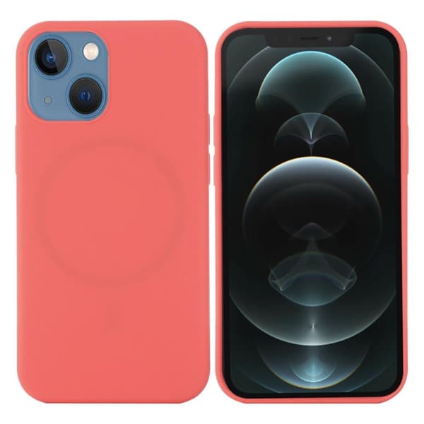 MagSafe Liquid Silicone Skal iPhone 13 - Hot Pink