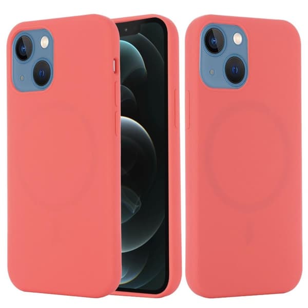 MagSafe Liquid Silicone Skal iPhone 13 - Hot Pink
