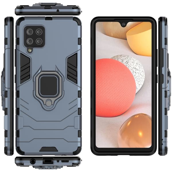 Ring Armor Skal Galaxy A42 - Blå