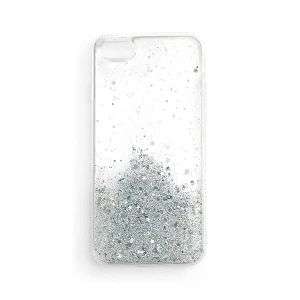 Star Glitter Shining Skal Galaxy A22 - Transparent