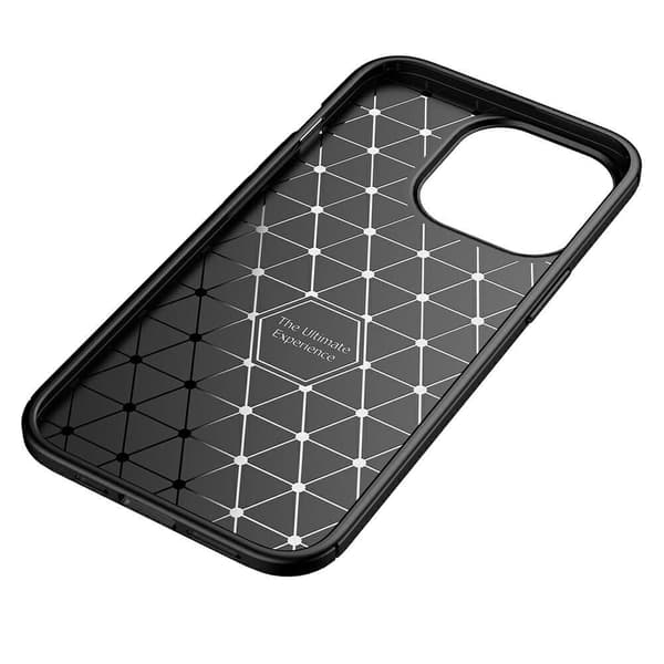 Carbon Fiber mobilskal till Apple iPhone 13 Pro Max - Brun