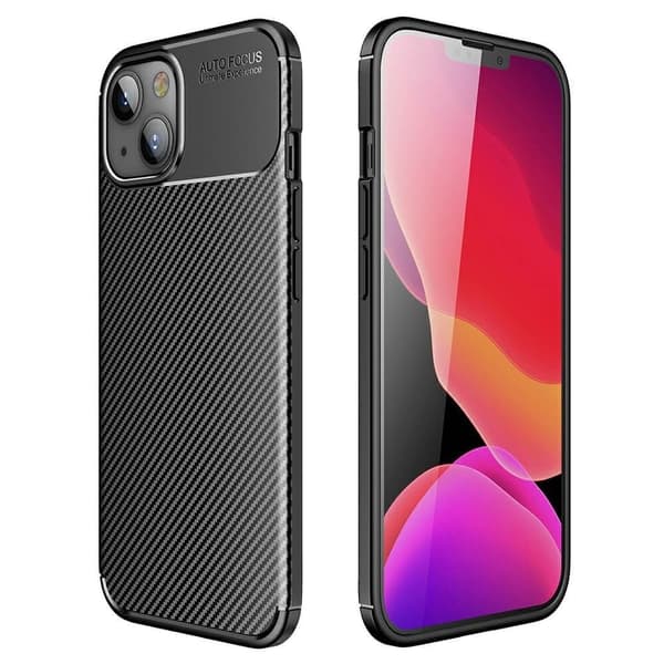 Carbon Fiber mobilskal till Apple iPhone 13 Mini - Svart