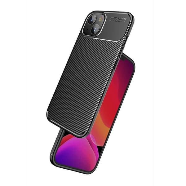 Carbon Fiber mobilskal till Apple iPhone 13 Mini - Brun