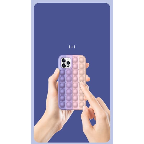 Pop it fidget skal till Apple iPhone 13 Pro - Lila