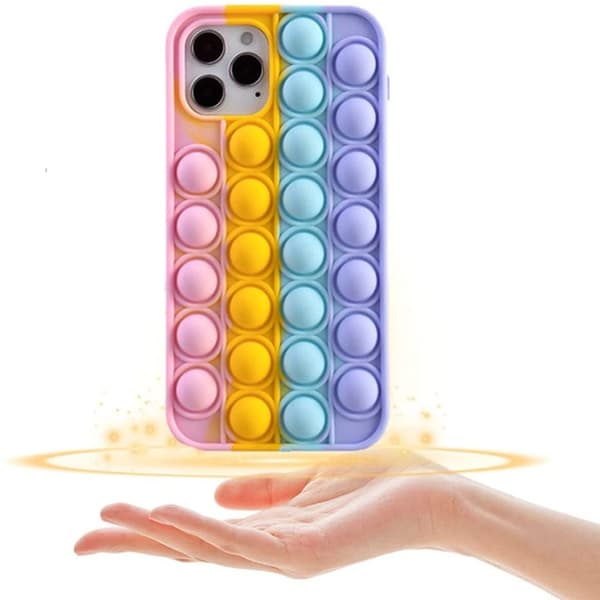 Panda Pop it Fidget Multicolor Skal till iPhone 13 Pro - Gul