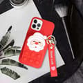Miniatyrbild 2 av 7: Santa Claus Silicone Skal iPhone X / XS - Röd