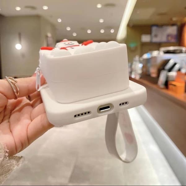 SnowMan Silicone Skal iPhone X / XS - Vit