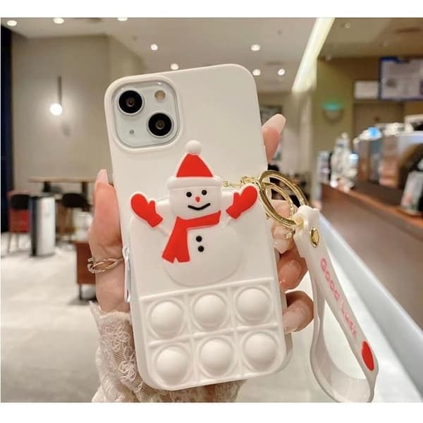 SnowMan Silicone Skal iPhone X / XS - Vit
