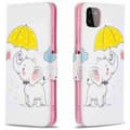 Miniatyrbillede 2 af 4: Plånboksfodral Samsung Galaxy A22 5G – Elefant med Paraply