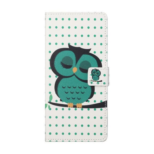 Lompakkokotelo Samsung Galaxy S21 FE - Pilkullinen Ja Pöllö