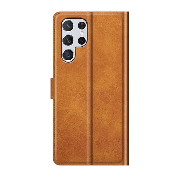 Flip Folio Fodral Galaxy S22 Ultra - Ljusbrun