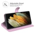 Miniatyrbild 5 av 8: Litchi Magnetic Fodral Galaxy S22 Ultra 5G - Ljusrosa