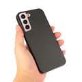 Miniatyrbild 3 av 5: Carbon Fiber Läder Skal Galaxy S22 Plus 5G - Svart