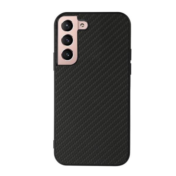 Carbon Fiber Läder Skal Galaxy S22 Plus 5G - Svart