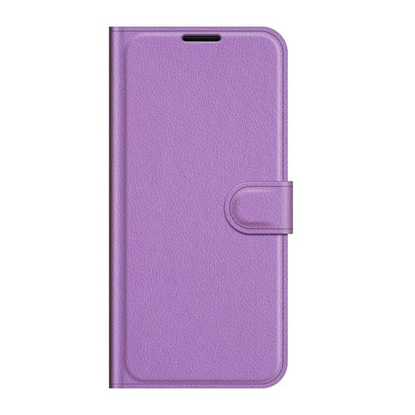 Litchi Magnetic Fodral Galaxy S22 Plus 5G - Lila