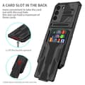 Miniatyrbild 4 av 8: Detachable Korthållare Skal Galaxy S22 Plus 5G - Svart