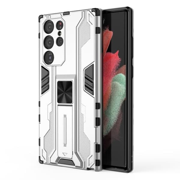 ShockProof Kickstand Skal Galaxy S22 Plus - Vit