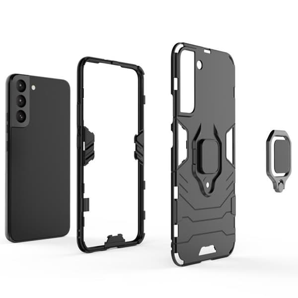 Ring Holder Kickstand Skal Galaxy S22 Plus 5G - Svart