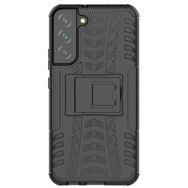 Tire Texture Kickstand Skal Galaxy S22 Plus 5G - Svart