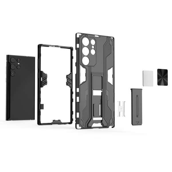 ShockProof Kickstand Skal Galaxy S22 - Svart