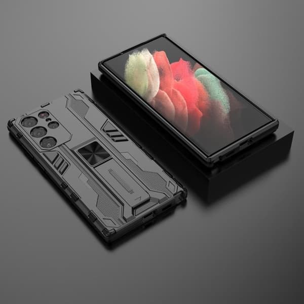 ShockProof Kickstand Skal Galaxy S22 - Svart