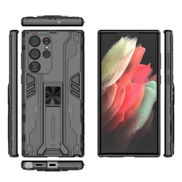 ShockProof Kickstand Skal Galaxy S22 - Svart