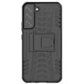 Miniatyrbild 3 av 9: Tire Texture Kickstand Skal Galaxy S22 5G - Svart
