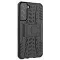 Miniatyrbild 4 av 9: Tire Texture Kickstand Skal Galaxy S22 5G - Svart