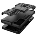 Miniatyrbild 8 av 9: Tire Texture Kickstand Skal Galaxy S22 5G - Svart