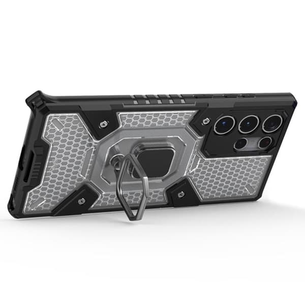 Ring Kickstand Skal Galaxy S22 Ultra 5G - Vit