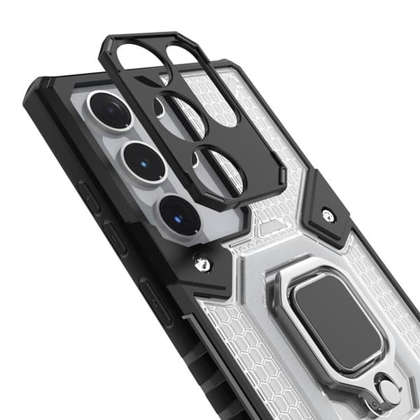 Ring Kickstand Skal Galaxy S22 Ultra 5G - Vit