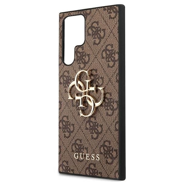Guess Big Metall Logo Skal Galaxy S22 Ultra - Brun